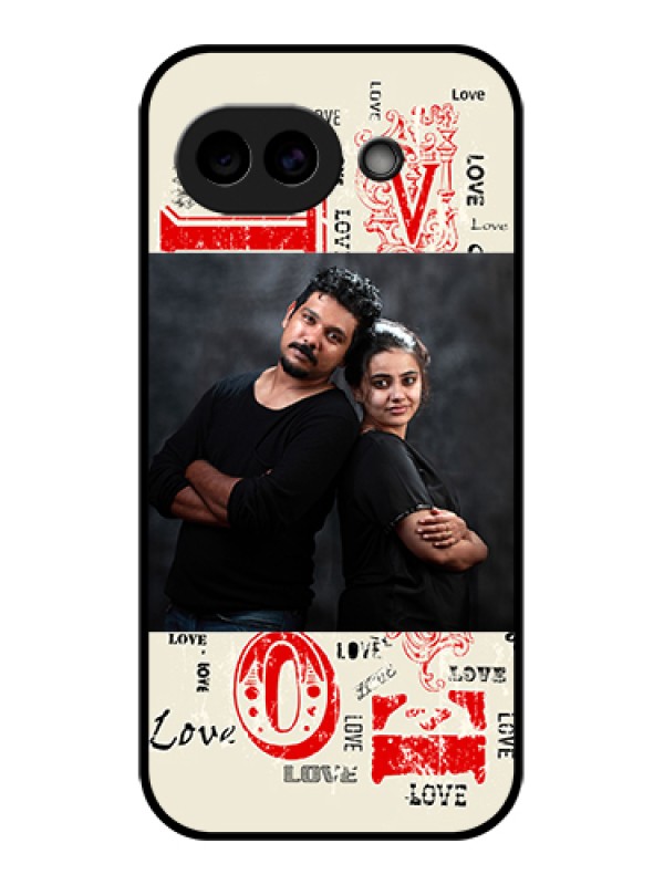 Custom Google Pixel 10A 5G Custom Glass Phone Case - Trendy Love Design Case