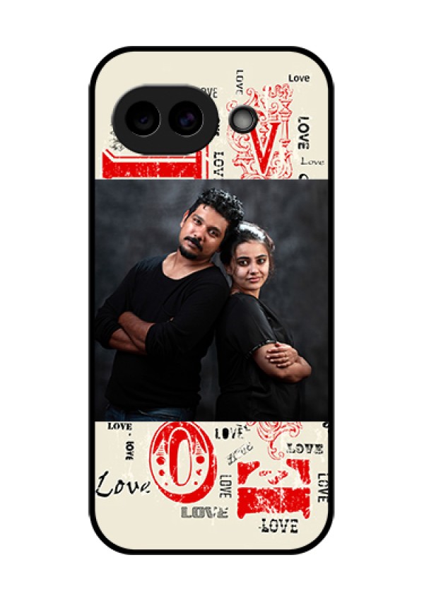 Google Pixel 10A 5G Custom Glass Phone Case - Trendy Love Design Case