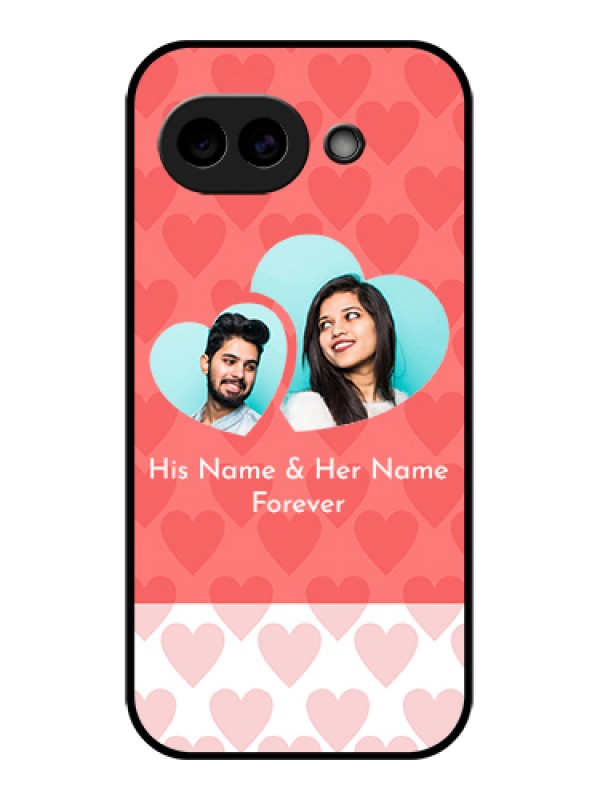Custom Google Pixel 10A 5G Custom Glass Phone Case - Couple Pic Upload Design