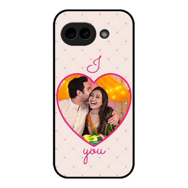 Google Pixel 10A 5G Custom Glass Phone Case - Heart Shape Design