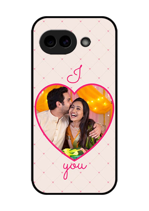 Google Pixel 10A 5G Custom Glass Phone Case - Heart Shape Design