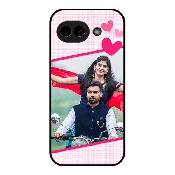 Google Pixel 10A 5G Custom Glass Phone Case - Love Shape Heart Design