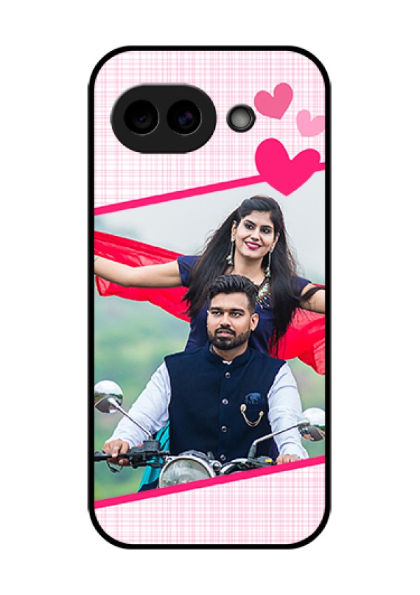 Google Pixel 10A 5G Custom Glass Phone Case - Love Shape Heart Design