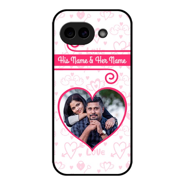 Google Pixel 10A 5G Custom Glass Phone Case - Heart Shape Love Design