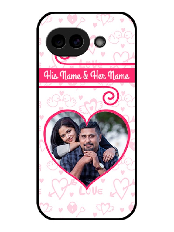 Custom Google Pixel 10A 5G Custom Glass Phone Case - Heart Shape Love Design