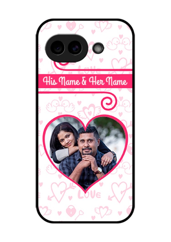 Google Pixel 10A 5G Custom Glass Phone Case - Heart Shape Love Design