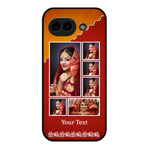Google Pixel 10A 5G Custom Glass Phone Case - Wedding Pic Upload Design