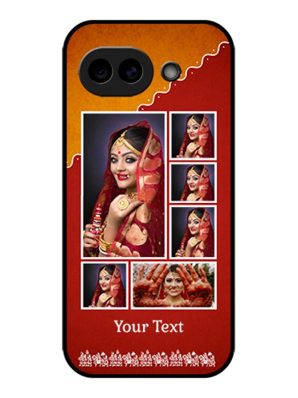 Custom Google Pixel 10A 5G Custom Glass Phone Case - Wedding Pic Upload Design