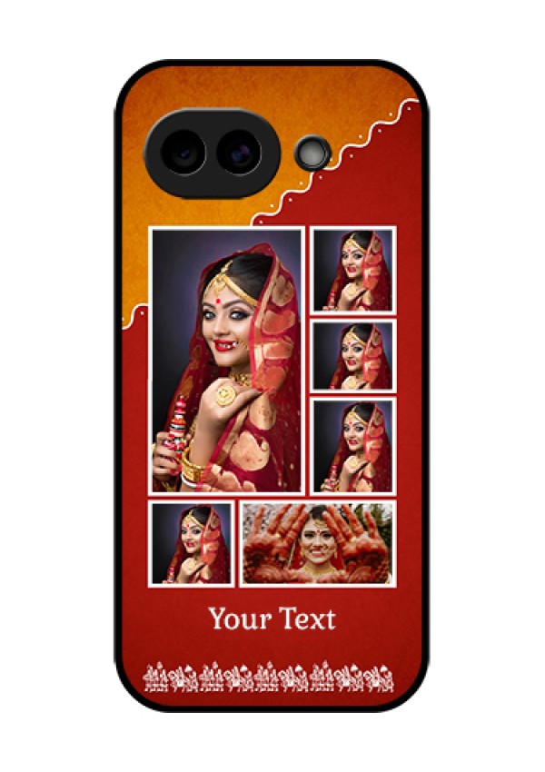 Google Pixel 10A 5G Custom Glass Phone Case - Wedding Pic Upload Design