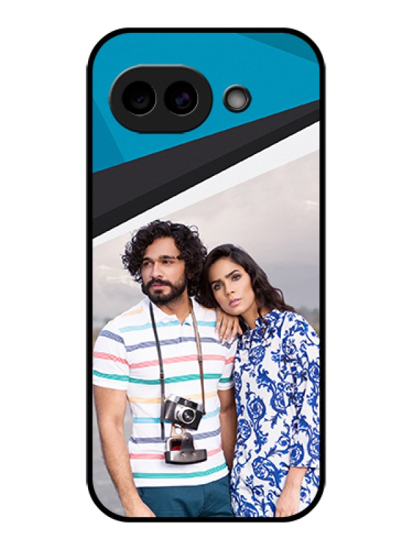 Custom Google Pixel 10A 5G Custom Glass Phone Case - Simple Pattern Photo Upload Design