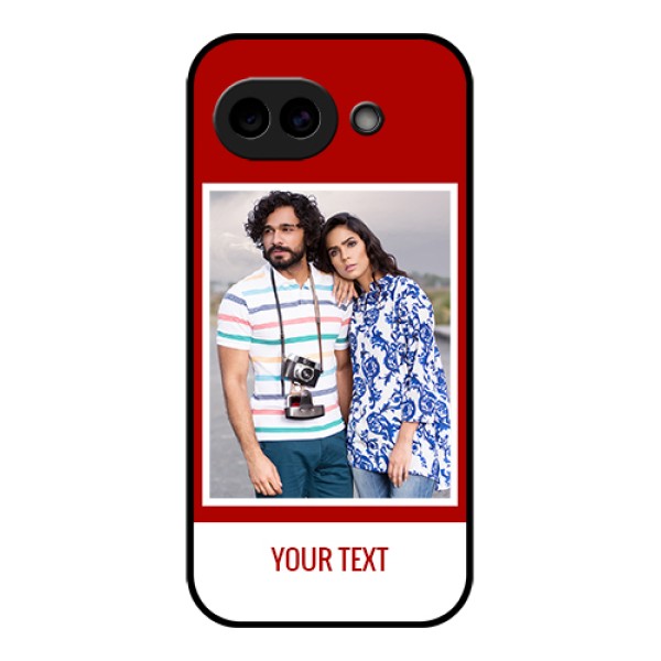 Google Pixel 10A 5G Custom Glass Phone Case - Red Color Design
