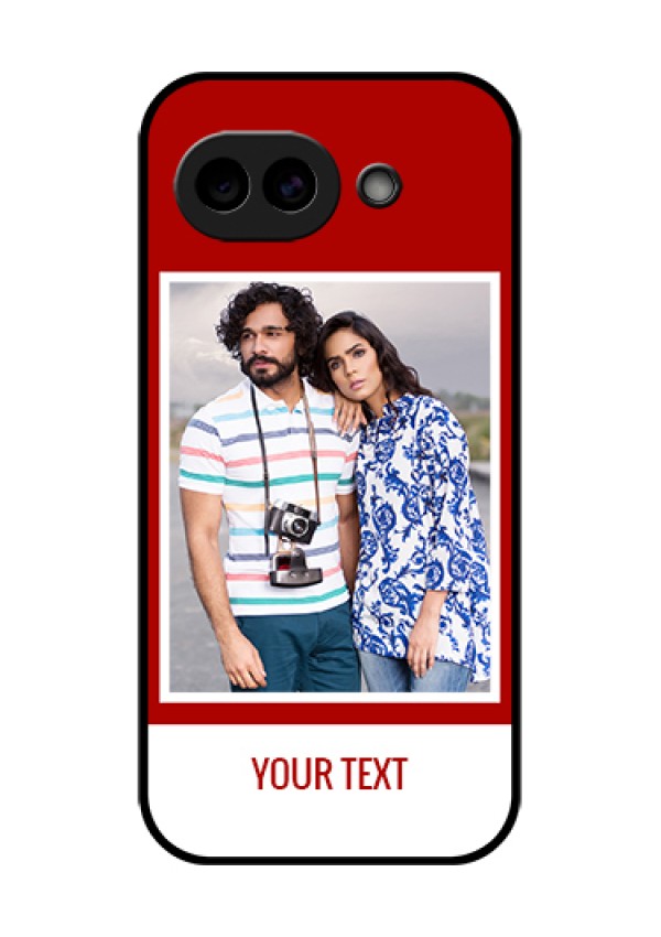 Google Pixel 10A 5G Custom Glass Phone Case - Red Color Design