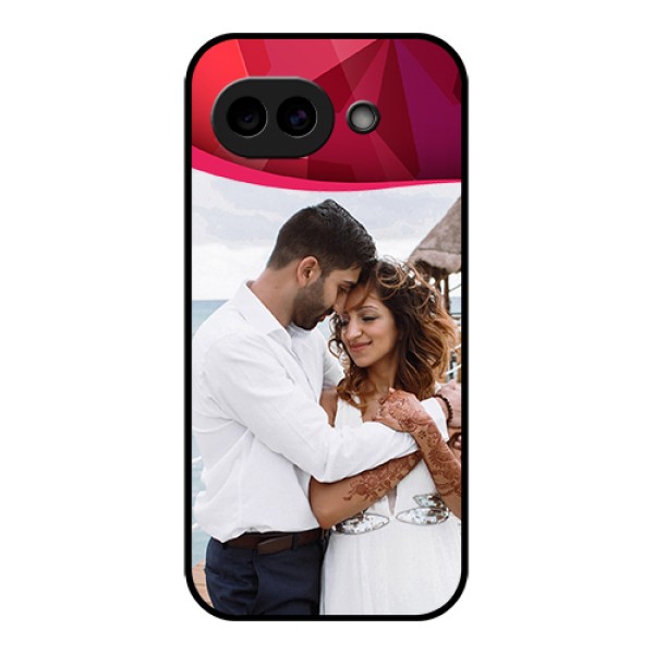 Google Pixel 10A 5G Custom Glass Phone Case - Red Abstract Design