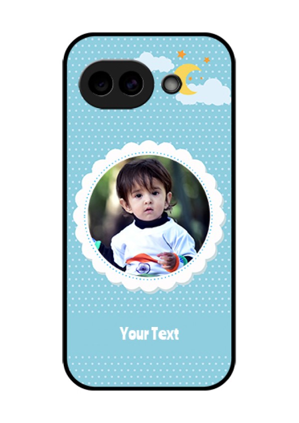 Google Pixel 10A 5G Custom Glass Phone Case - Violet Pattern Design