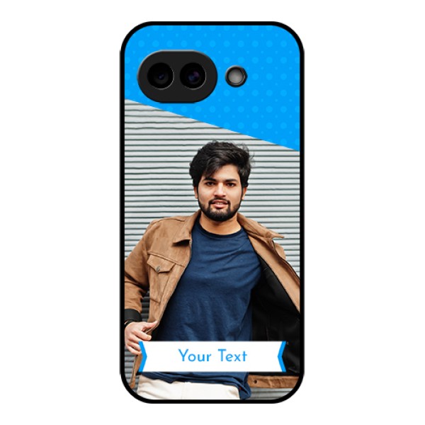 Google Pixel 10A 5G Custom Glass Phone Case - Simple Blue Color Design