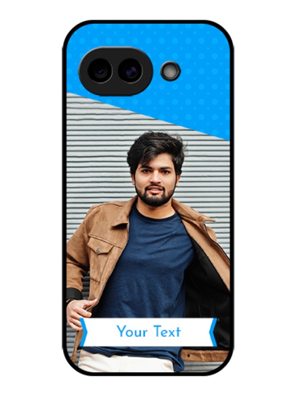 Custom Google Pixel 10A 5G Custom Glass Phone Case - Simple Blue Color Design