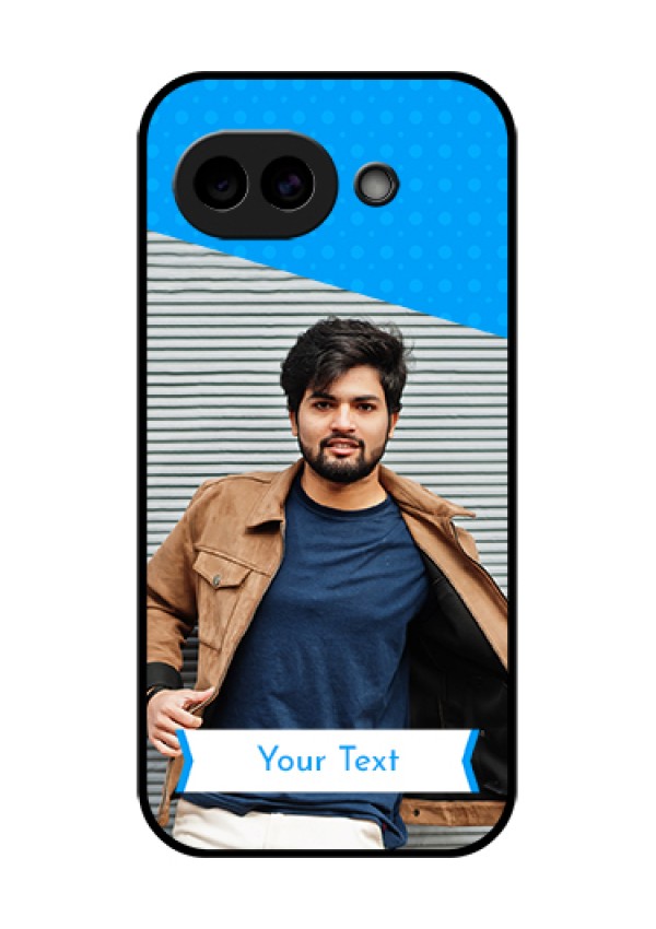 Google Pixel 10A 5G Custom Glass Phone Case - Simple Blue Color Design
