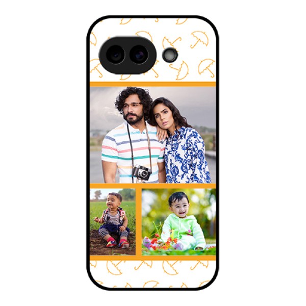 Google Pixel 10A 5G Custom Glass Phone Case - Yellow Pattern Design