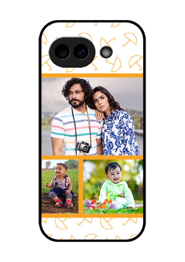 Google Pixel 10A 5G Custom Glass Phone Case - Yellow Pattern Design