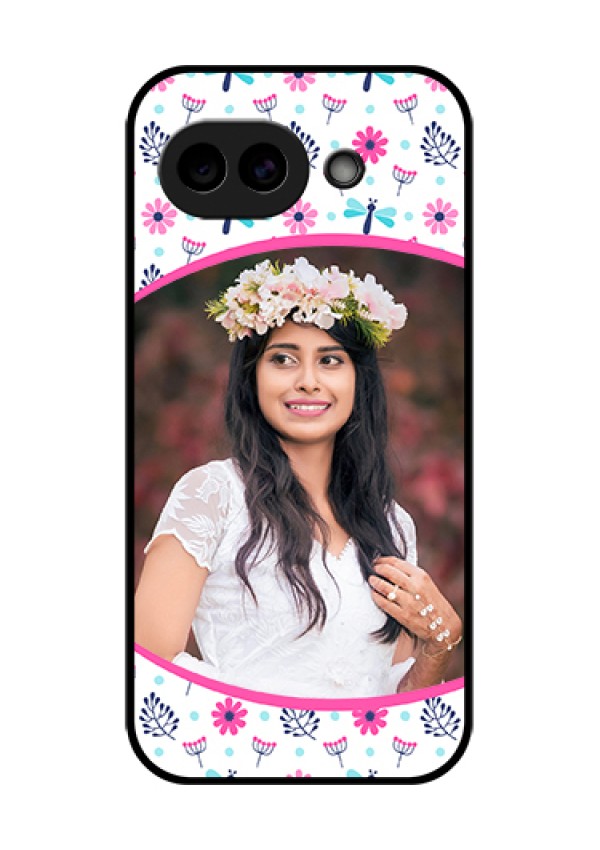 Google Pixel 10A 5G Custom Glass Phone Case - Colorful Flower Design