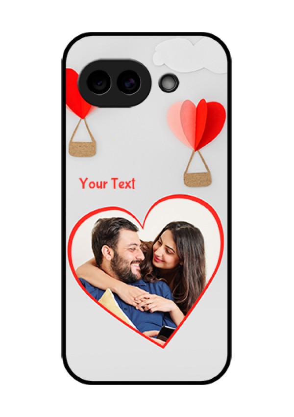 Google Pixel 10A 5G Custom Glass Phone Case - Parachute Love Design