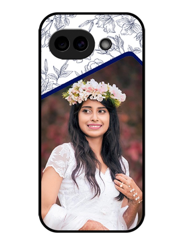Custom Google Pixel 10A 5G Custom Glass Phone Case - Classy Floral Design
