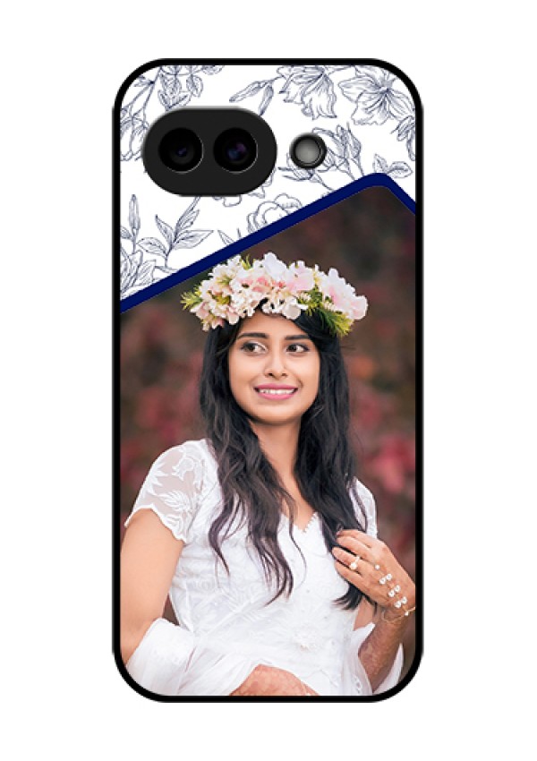 Google Pixel 10A 5G Custom Glass Phone Case - Classy Floral Design