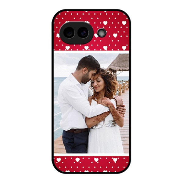 Google Pixel 10A 5G Custom Glass Phone Case - Hearts Mobile Case Design