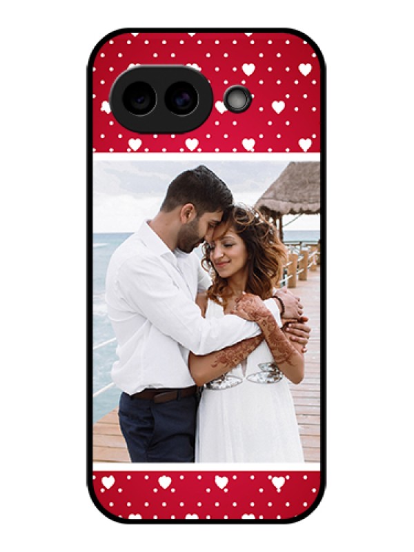 Custom Google Pixel 10A 5G Custom Glass Phone Case - Hearts Mobile Case Design