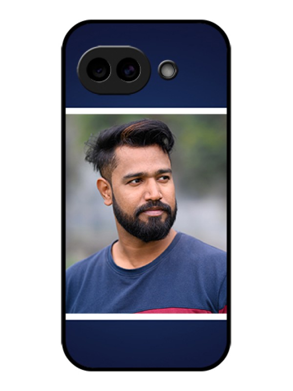 Custom Google Pixel 10A 5G Custom Glass Phone Case - Simple Royal Blue Design