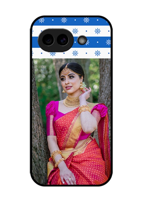 Google Pixel 10A 5G Custom Glass Phone Case - Snow Pattern Design