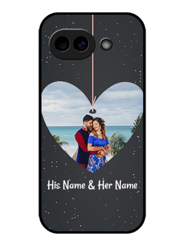 Custom Google Pixel 10A 5G Custom Glass Phone Case - Hanging Heart Design