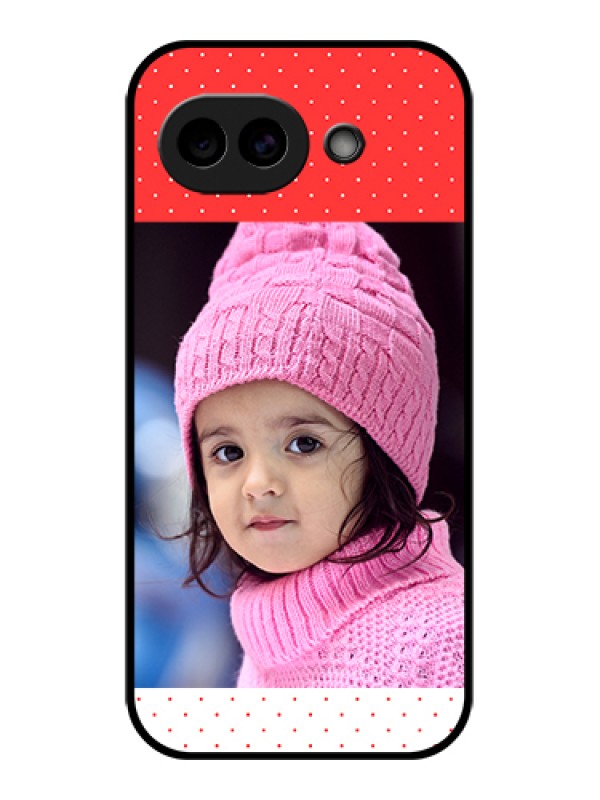 Custom Google Pixel 10A 5G Custom Glass Phone Case - Red Pattern Design