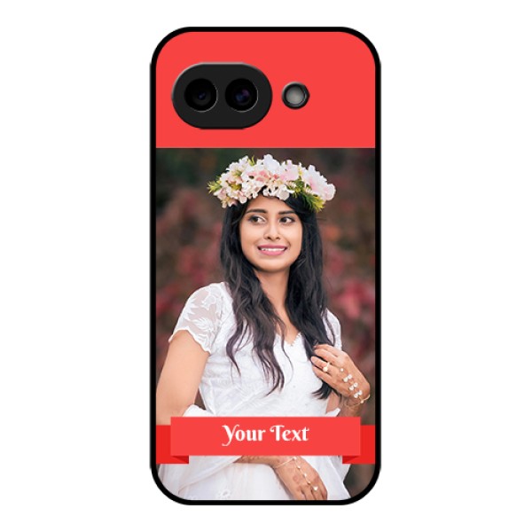 Google Pixel 10A 5G Custom Glass Phone Case - Simple Red Color Design