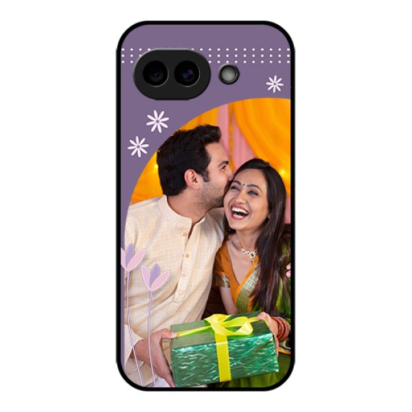 Google Pixel 10A 5G Custom Glass Phone Case - Lavender Flowers Design