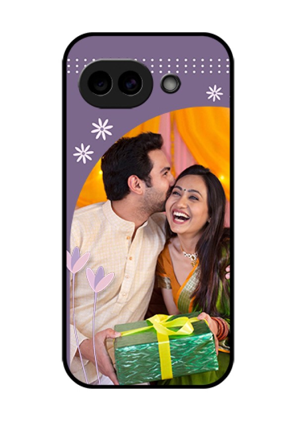 Google Pixel 10A 5G Custom Glass Phone Case - Lavender Flowers Design