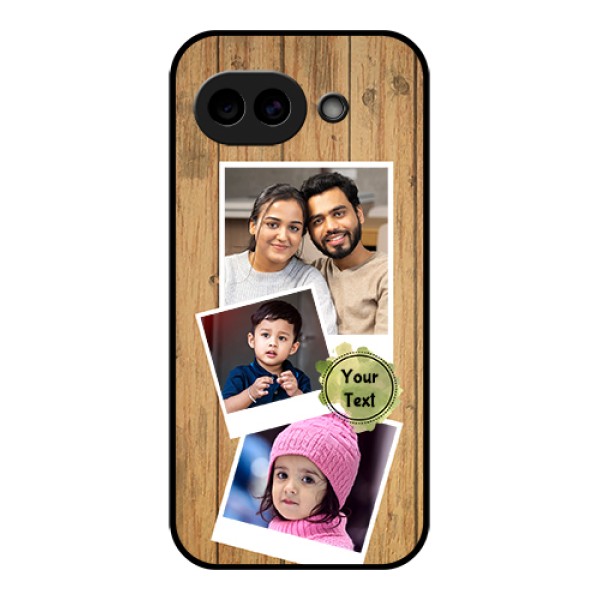 Google Pixel 10A 5G Custom Glass Phone Case - Wooden Texture Design