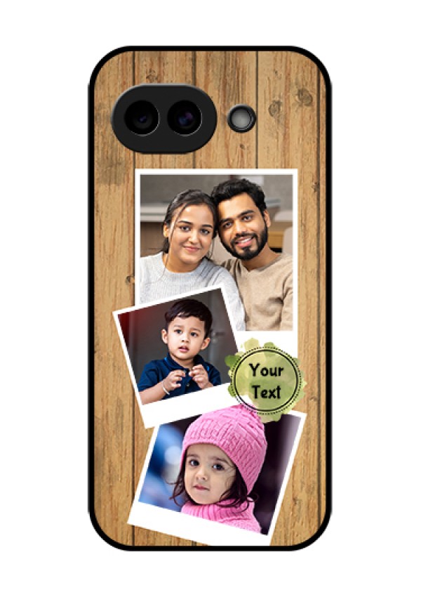 Google Pixel 10A 5G Custom Glass Phone Case - Wooden Texture Design