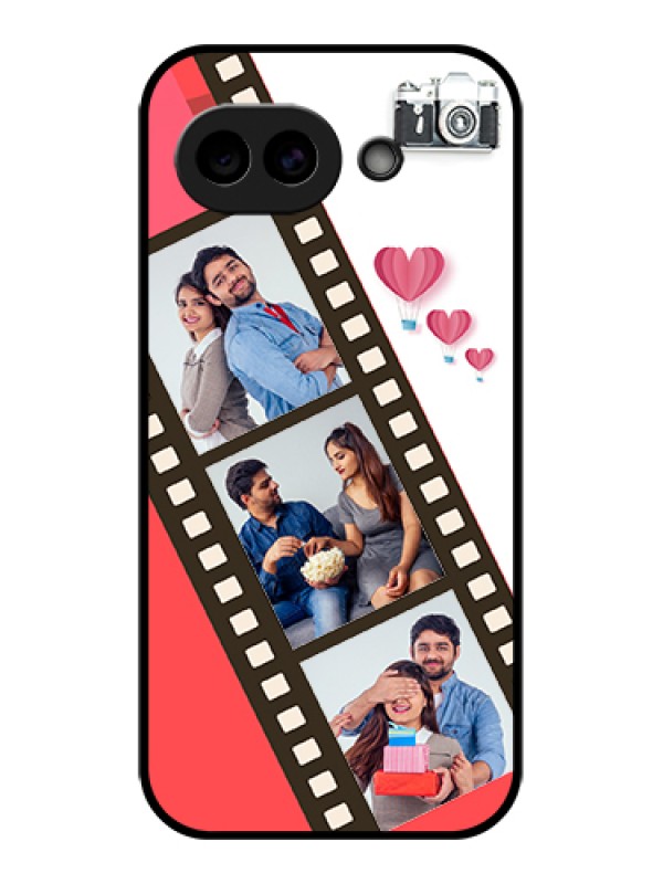 Custom Google Pixel 10A 5G Custom Glass Phone Case - 3 Image Holder With Film Reel