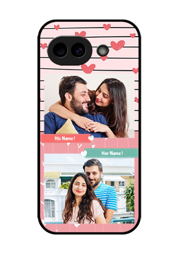 Google Pixel 10A 5G Custom Glass Phone Case - Photo With Heart Design