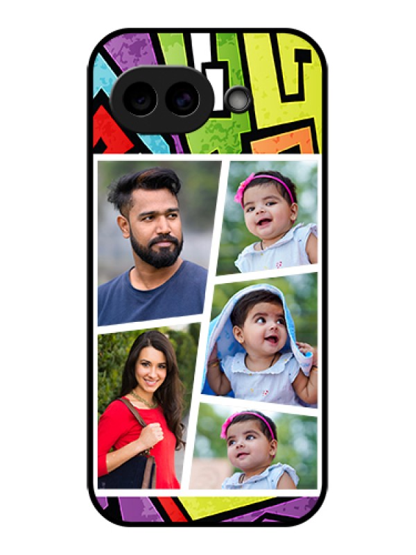 Custom Google Pixel 10A 5G Custom Glass Phone Case - Graffiti Pattern Design