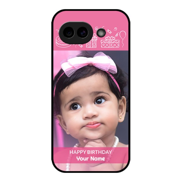 Google Pixel 10A 5G Custom Glass Phone Case - With Birthday Line Art Design