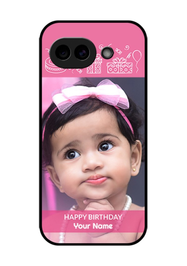 Google Pixel 10A 5G Custom Glass Phone Case - With Birthday Line Art Design