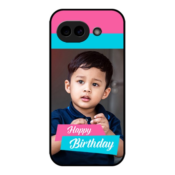 Google Pixel 10A 5G Custom Glass Phone Case - Image Holder With 2 Color Design