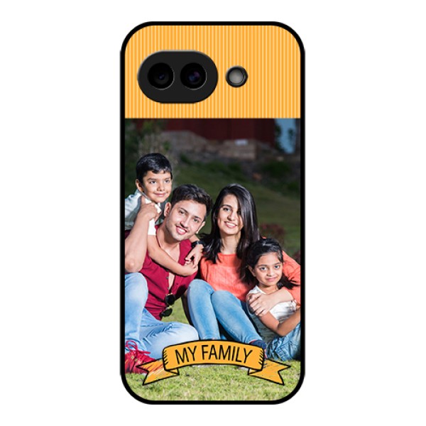 Google Pixel 10A 5G Custom Glass Phone Case - My Family Design