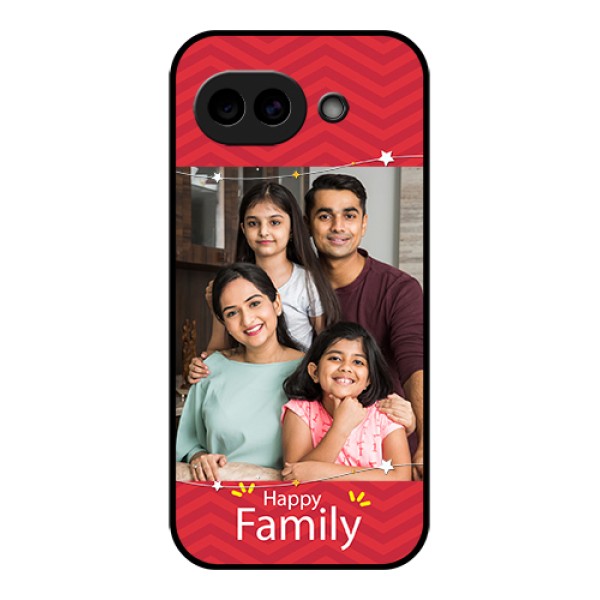 Google Pixel 10A 5G Custom Glass Phone Case - Happy Family Design