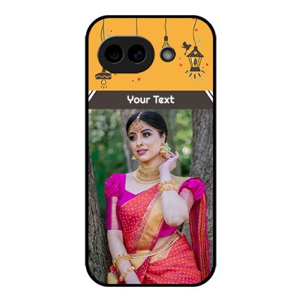 Google Pixel 10A 5G Custom Glass Phone Case - With Family Picture And Icons