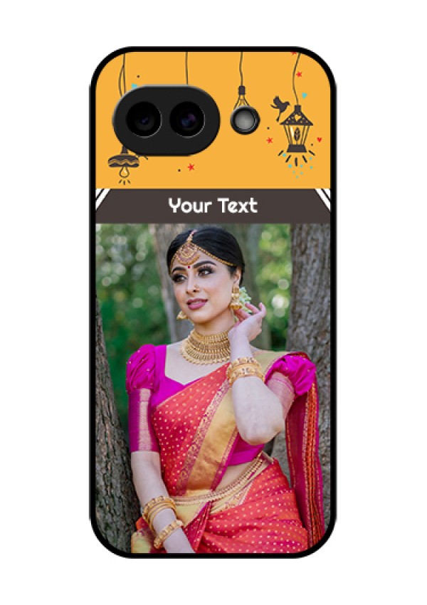 Google Pixel 10A 5G Custom Glass Phone Case - With Family Picture And Icons