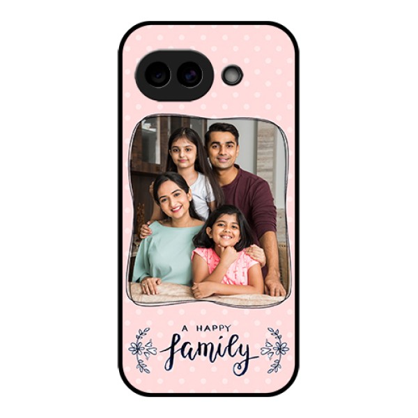 Google Pixel 10A 5G Custom Glass Phone Case - Family With Dots Design