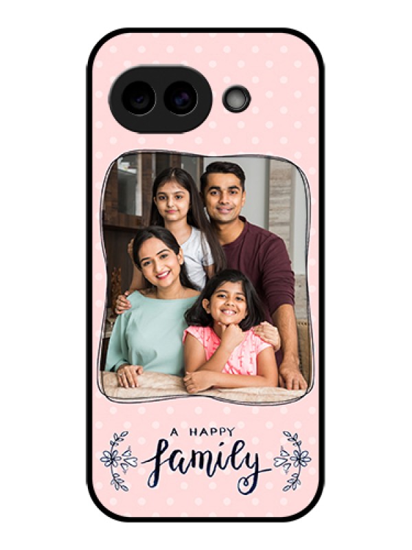Custom Google Pixel 10A 5G Custom Glass Phone Case - Family With Dots Design